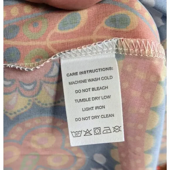 IZURIA Blue & Yellow Floral Paisley Maxi Dress Bohemian Summer Spring XXL NEW - Picture 5 of 7